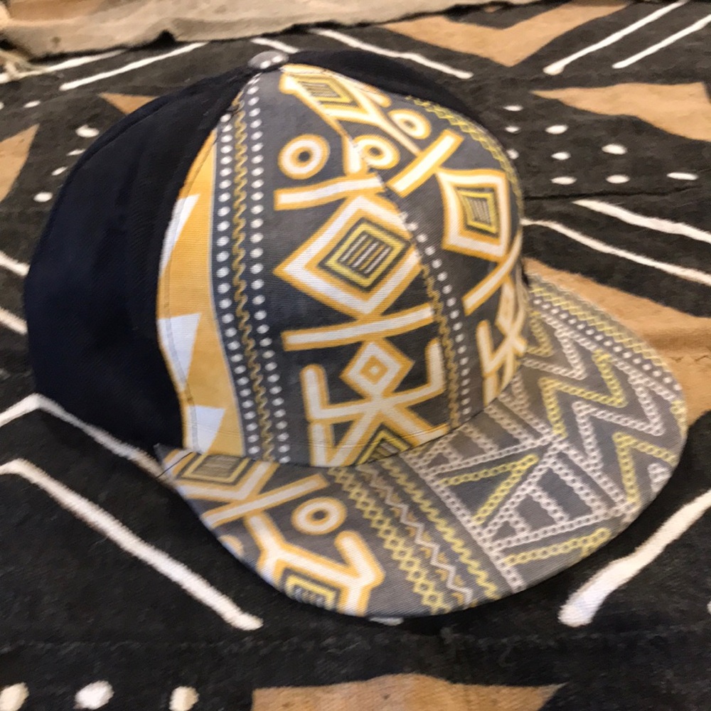 Ankara Flat Brim SnapBack Cap